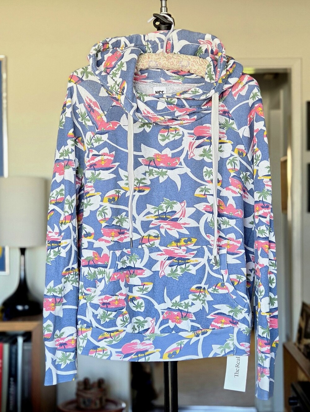 NSF Blue Tropical Pullover Hoodie